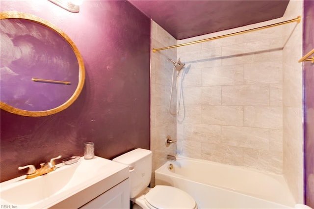 20 Mac Alva Dr, Hampton, VA 23669 - bathroom with vanity, toilet, and bathing tub / shower combination