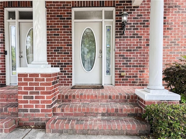 1004 Christiana Cir, Portsmouth, VA 23703 - property entrance featuring brick siding