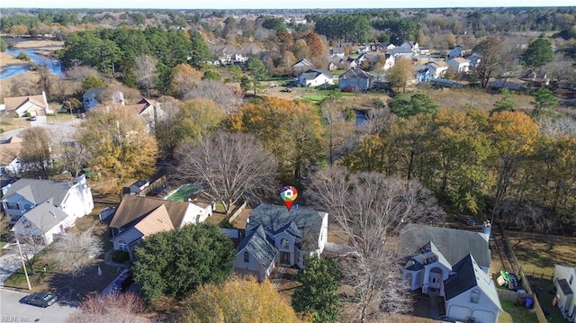 bird's eye view featuring a residential view