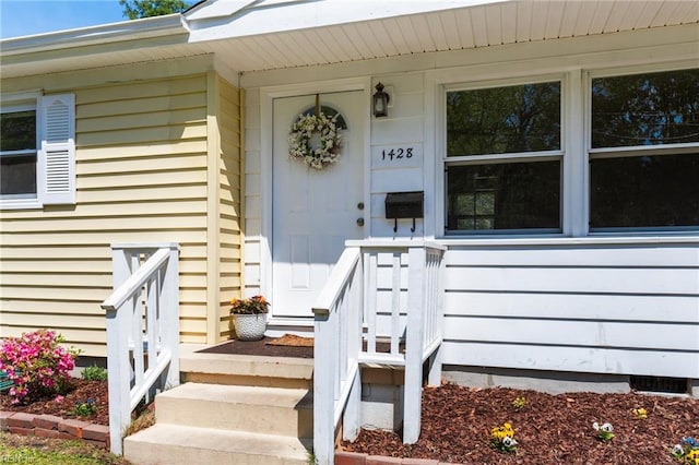 view of property entrance