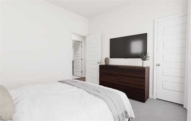 bedroom with carpet floors