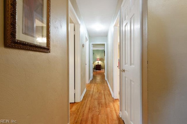1609 Macgregory Ct, Virginia Beach, VA 23464 - corridor with baseboards and light wood-style flooring
