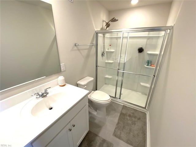 1547 Stanford Ln, Newport News, VA 23608 - full bathroom with vanity, a shower stall, and toilet