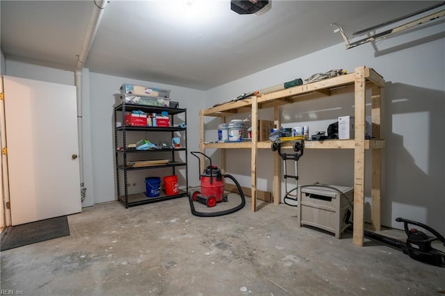 view of storage room
