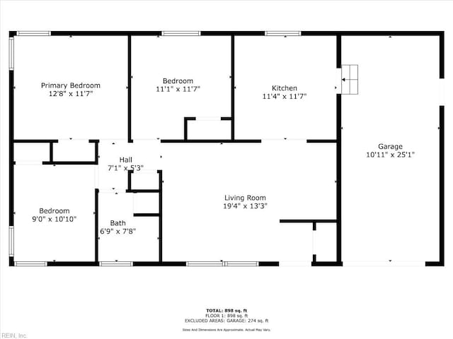 5018 Evelyn Ct, Hampton, VA 23605 - view of layout