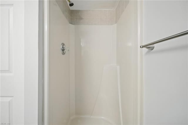 bathroom with a shower