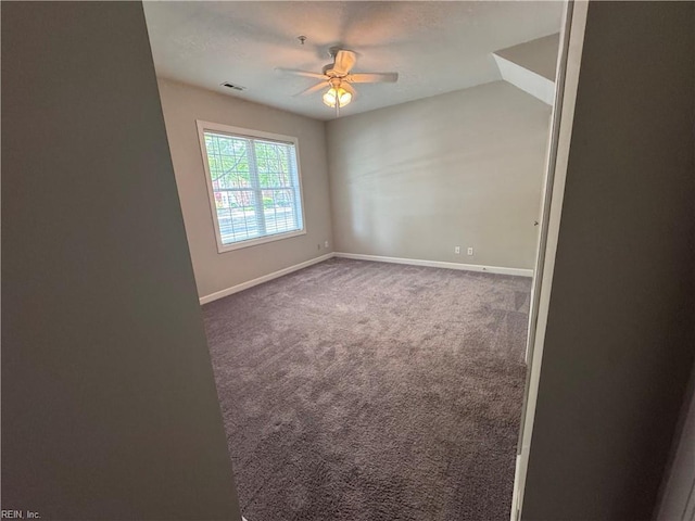 35 Miles Cary Mews, Hampton, VA 23669 - empty room featuring carpet floors, visible vents, a ceiling fan, and baseboards