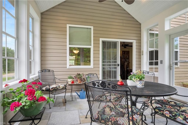 view of patio / terrace featuring outdoor dining space