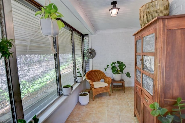 view of sunroom