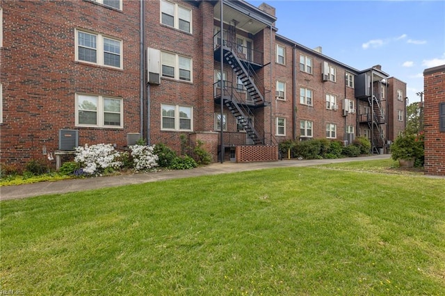 view of property featuring stairs
