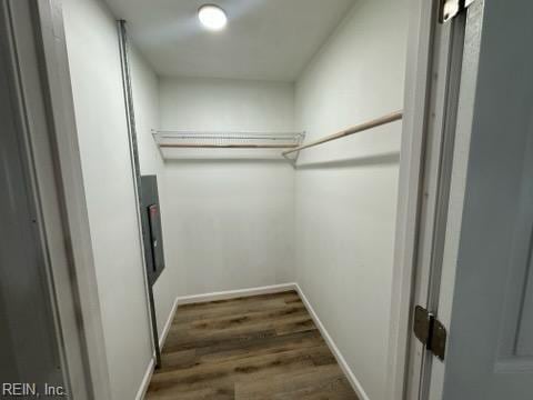 407 Wilson Ct, Suffolk, VA 23434 - walk in closet featuring wood finished floors