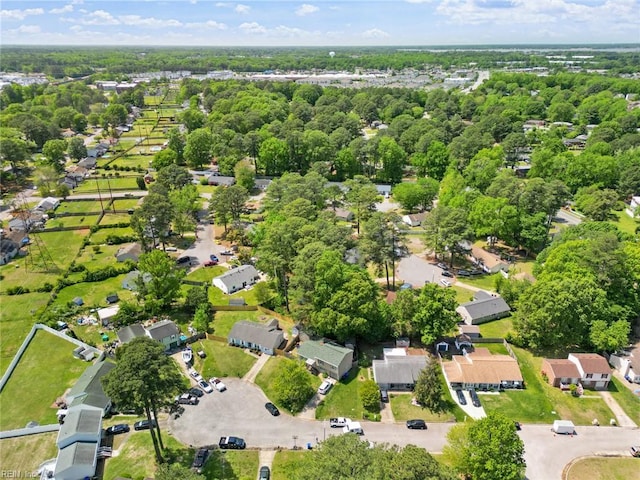 bird's eye view featuring a residential view