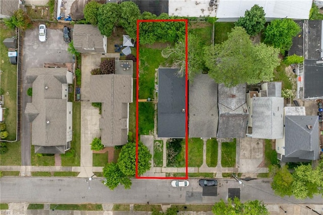 bird's eye view featuring a residential view