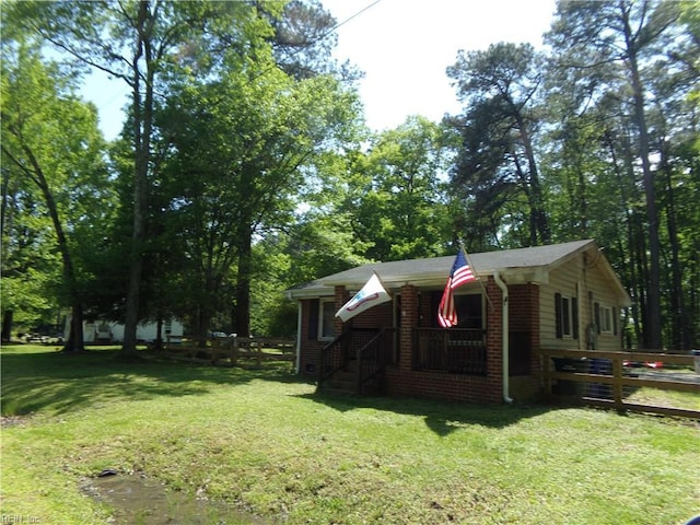 exterior space with fence