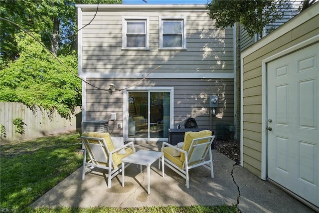 view of patio / terrace with fence