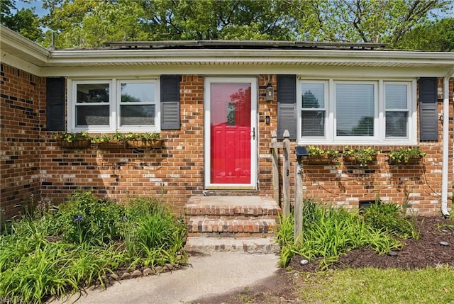 1619 Linden Ave, Chesapeake, VA 23325 - property entrance featuring brick siding