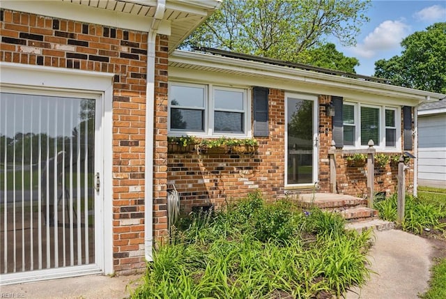 1619 Linden Ave, Chesapeake, VA 23325 - doorway to property featuring brick siding