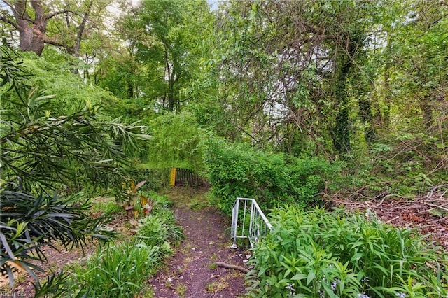 exterior space featuring fence