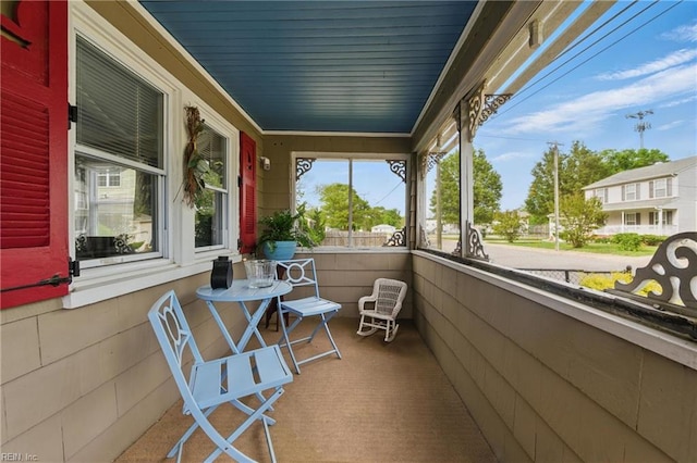 balcony with a porch