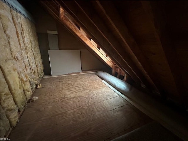 view of attic