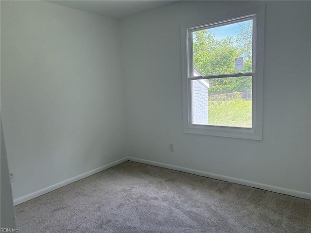 38 W Sherwood Ave, Hampton, VA 23663 - unfurnished room with a wealth of natural light, carpet flooring, and baseboards