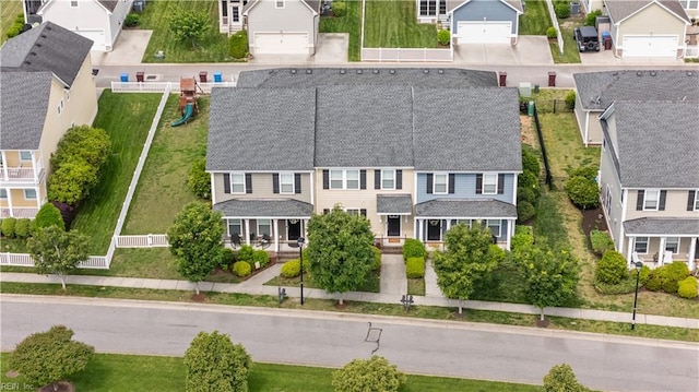 birds eye view of property featuring a residential view