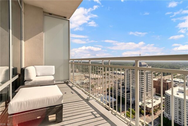 view of balcony