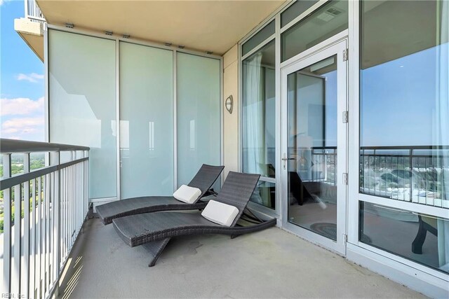 view of balcony