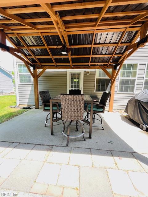 view of patio with outdoor dining space