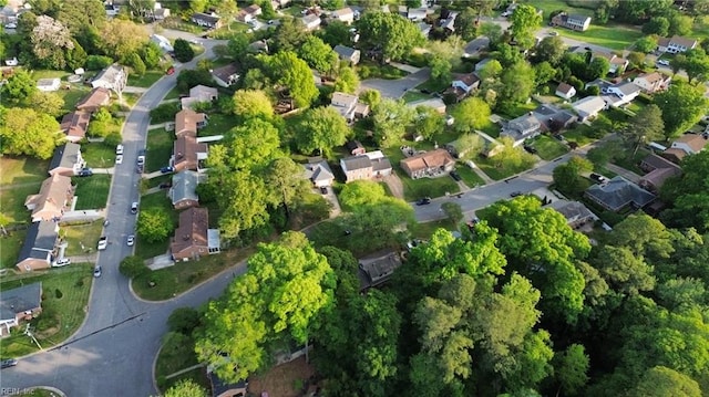 bird's eye view with a residential view