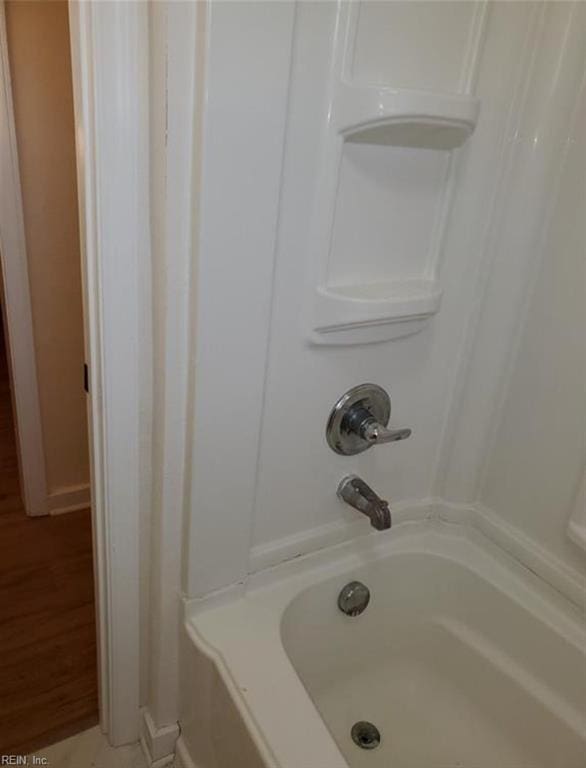 full bathroom featuring bathtub / shower combination