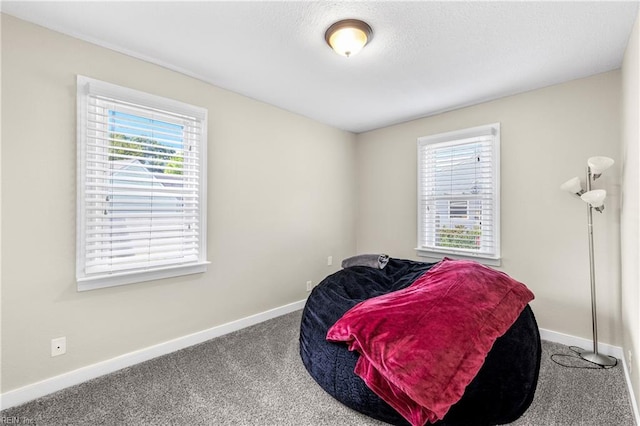 carpeted bedroom with baseboards
