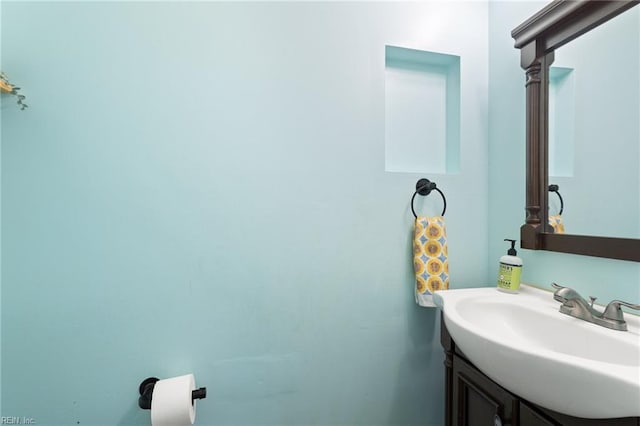 bathroom with vanity