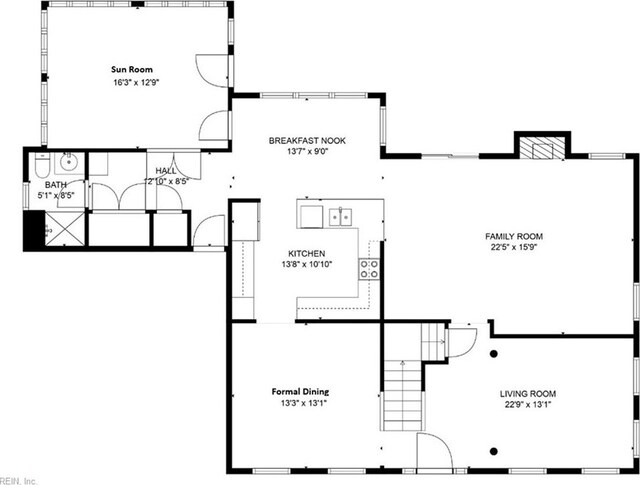 408 Leffler Ln, Virginia Beach, VA 23452 - plan