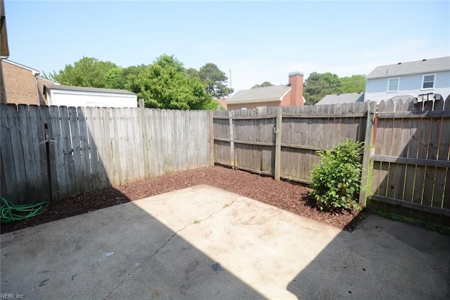 view of patio / terrace featuring a fenced backyard
