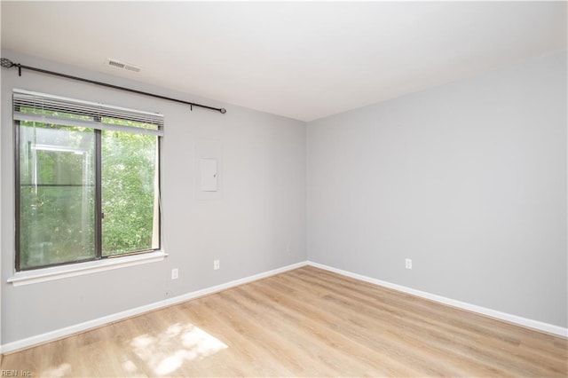 1103 Black Duck Ct, Virginia Beach, VA 23451 - spare room featuring visible vents, light wood-style floors, and baseboards