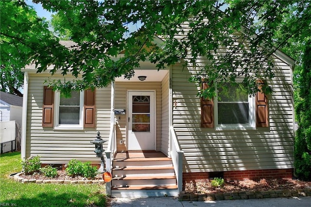 view of front of home