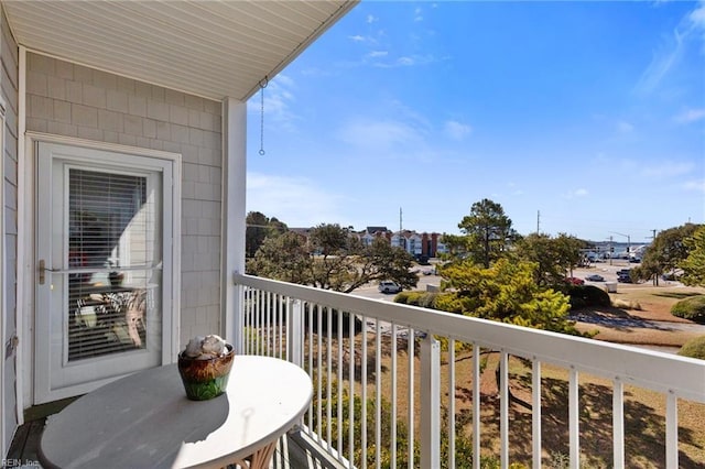 view of balcony