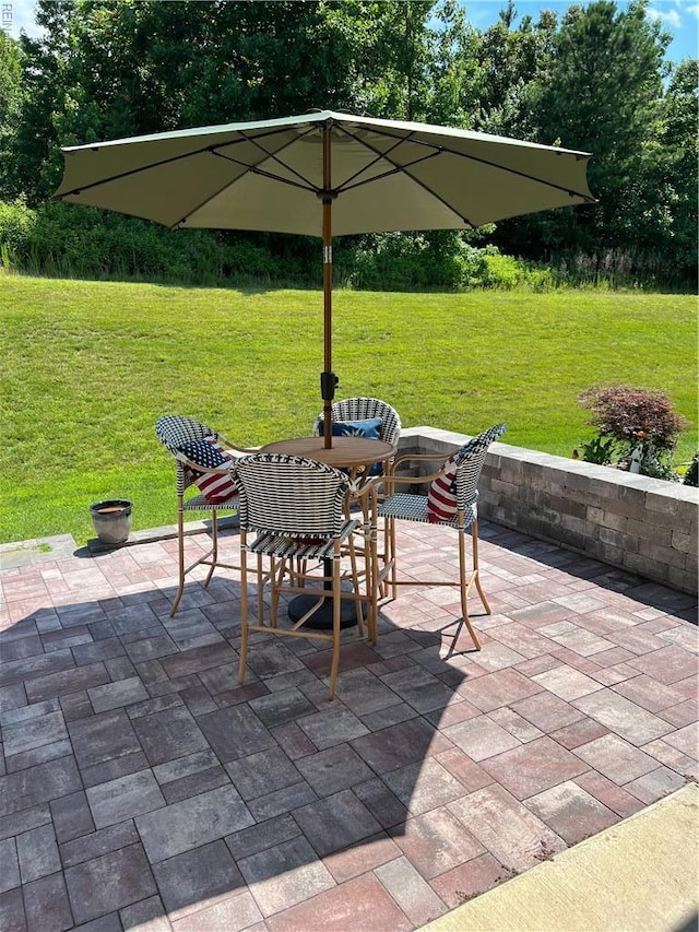 view of patio / terrace with outdoor dining space