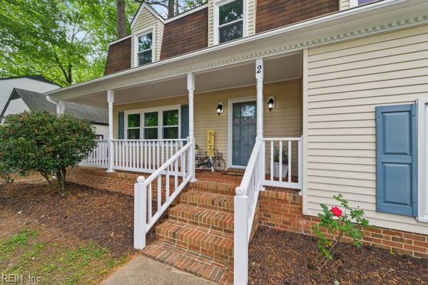 2 Sarfan Dr, Hampton, VA 23664 - property entrance featuring a porch