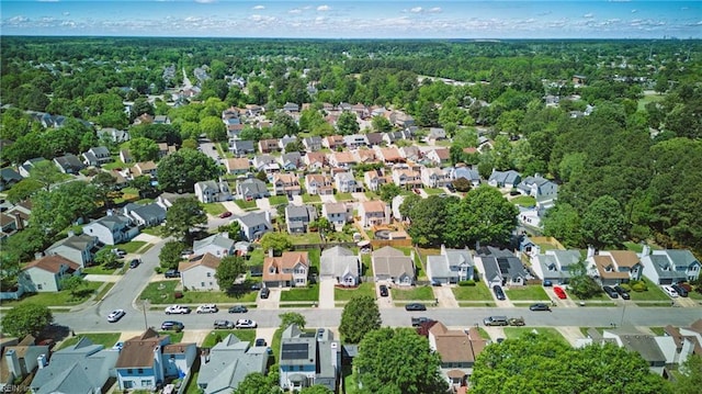 bird's eye view featuring a residential view