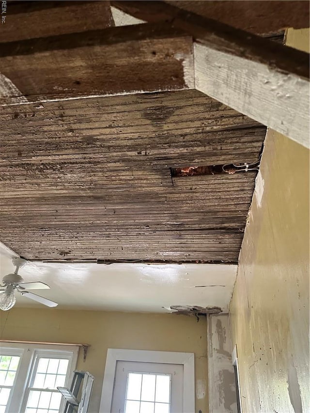 room details with ceiling fan