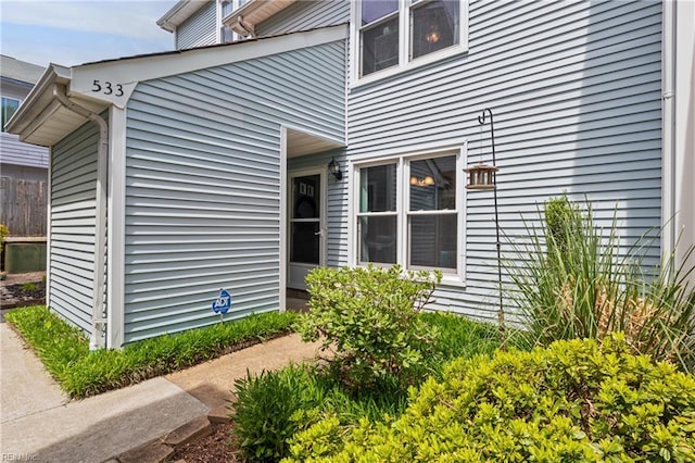 view of side of home