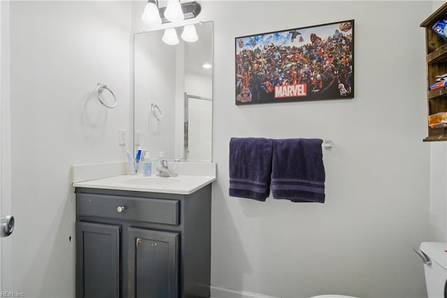 422 New London Pl, Virginia Beach, VA 23454 - half bathroom with vanity and toilet