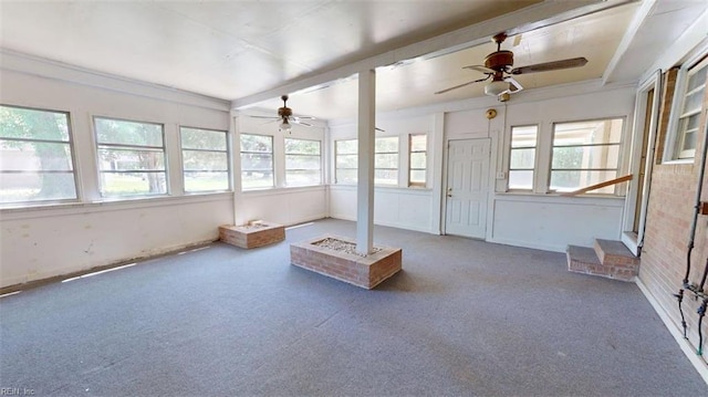 3702 Nansemond Pkwy, Suffolk, VA 23435 - unfurnished sunroom featuring healthy amount of natural light and carpet flooring