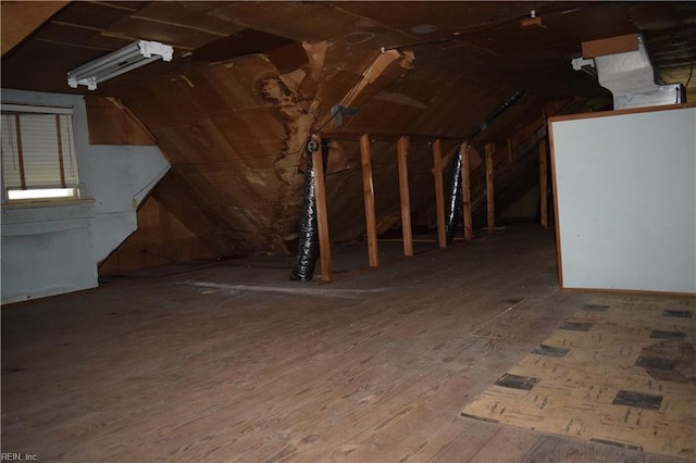 view of attic