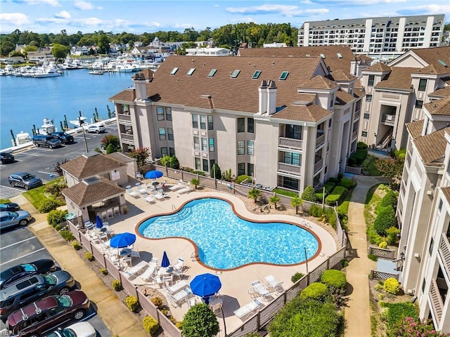 403 Harbour Pt Unit 305, Virginia Beach, VA 23451 - pool featuring a water view
