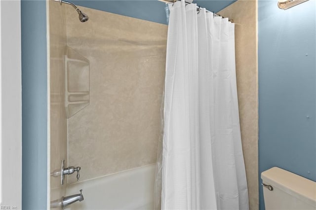 403 Harbour Pt Unit 305, Virginia Beach, VA 23451 - bathroom with shower / bath combination with curtain and toilet