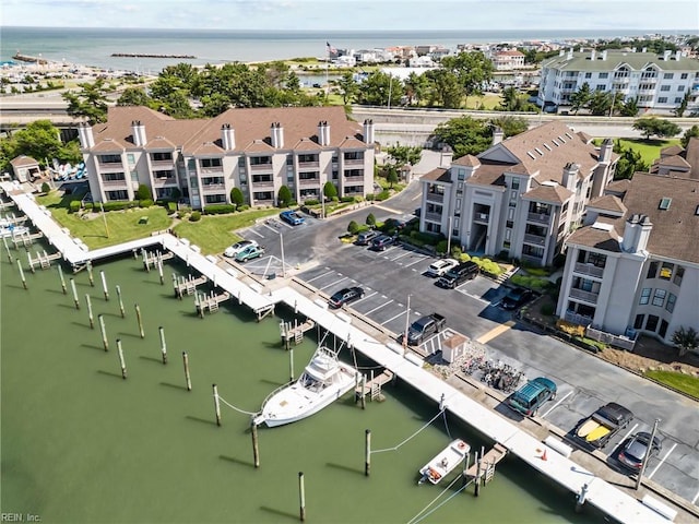 403 Harbour Pt Unit 305, Virginia Beach, VA 23451 - aerial view featuring a water view