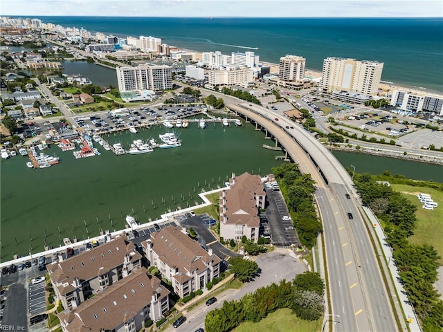 403 Harbour Pt Unit 305, Virginia Beach, VA 23451 - aerial view with a view of city and a water view